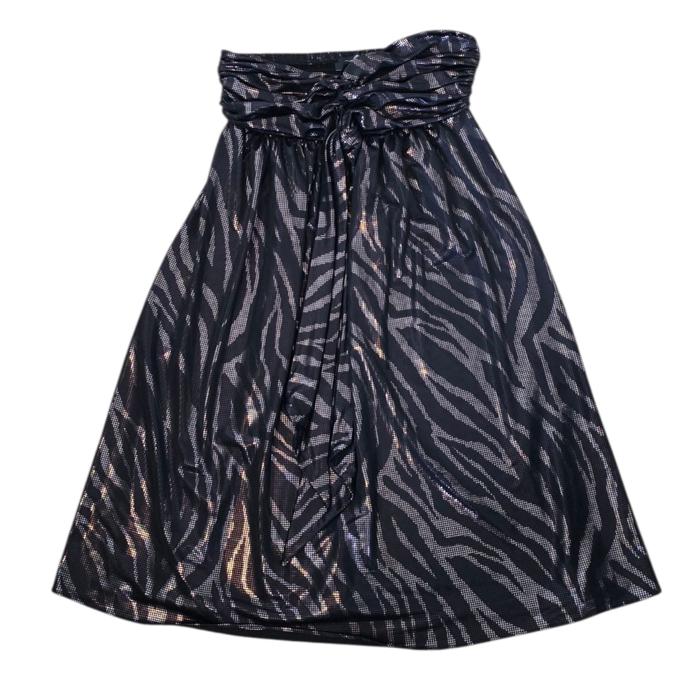 3/$15 Express Shimmer Abstract Zebra Print Sleeveless Mini Dress Size XS